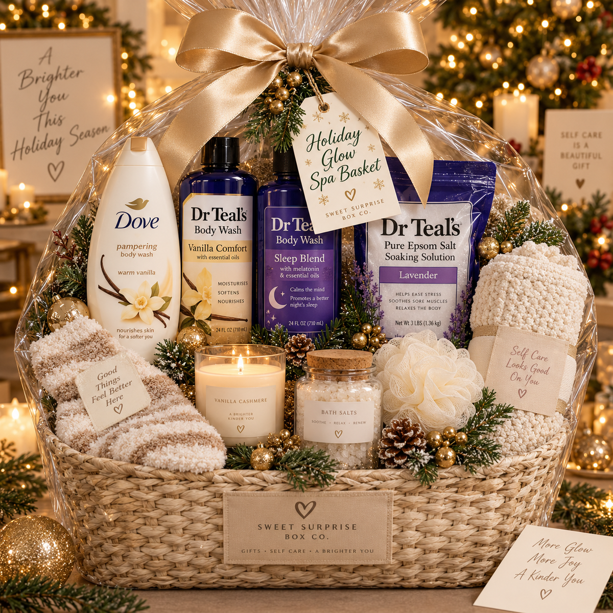 Holiday Glow Spa Basket