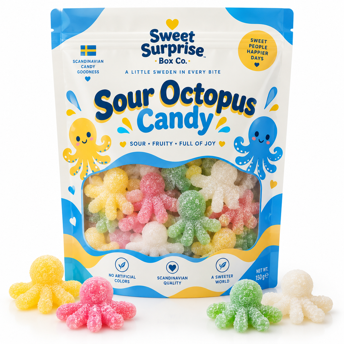 BUBS Sour Octopus Swedish candy