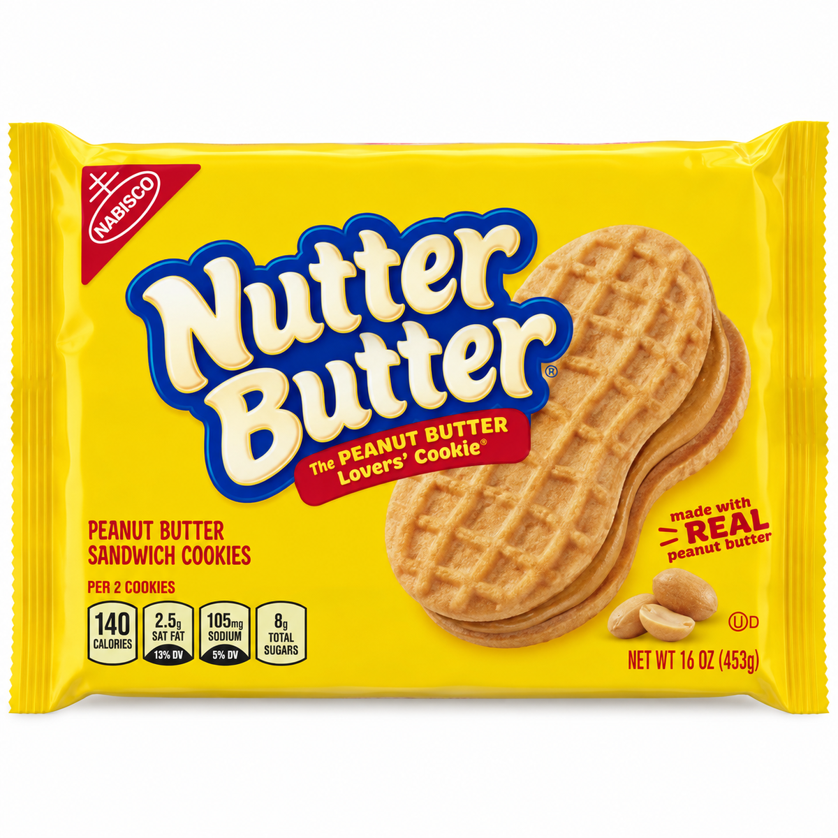 NUTTER BUTTER Peanut Butter Sandwich Cookies